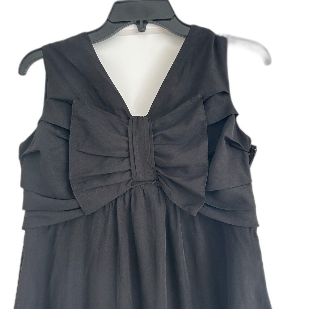 KAZO Bow Sleeveless Dress – Size S – Black Cocktail